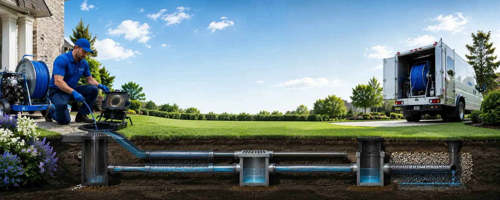 Outdoor drain cleaning information for Drake, ND